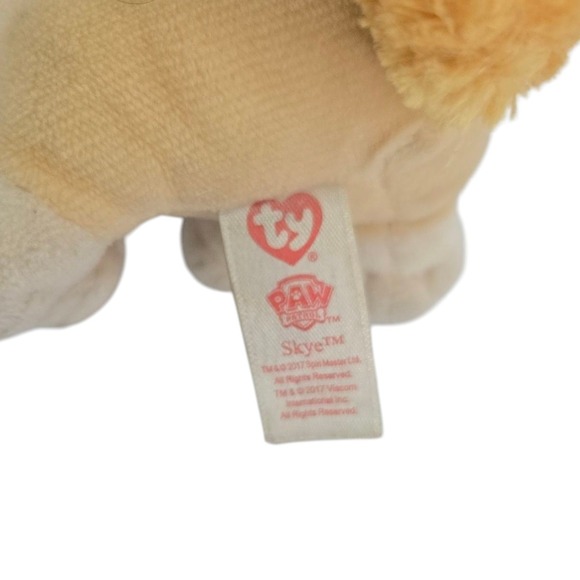 Ty Beanie Boos Skye Paw Patrol Cockapoo Dog Pink Pilot Stuffed Animal Plush 6" - Picture 6 of 6